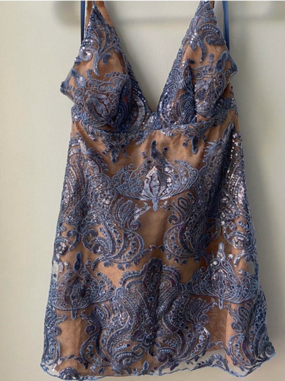 Free People Night Shimmer mini dress